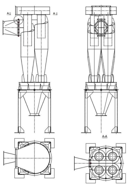 чертеж циклона У21-ББЦ в Михайловке